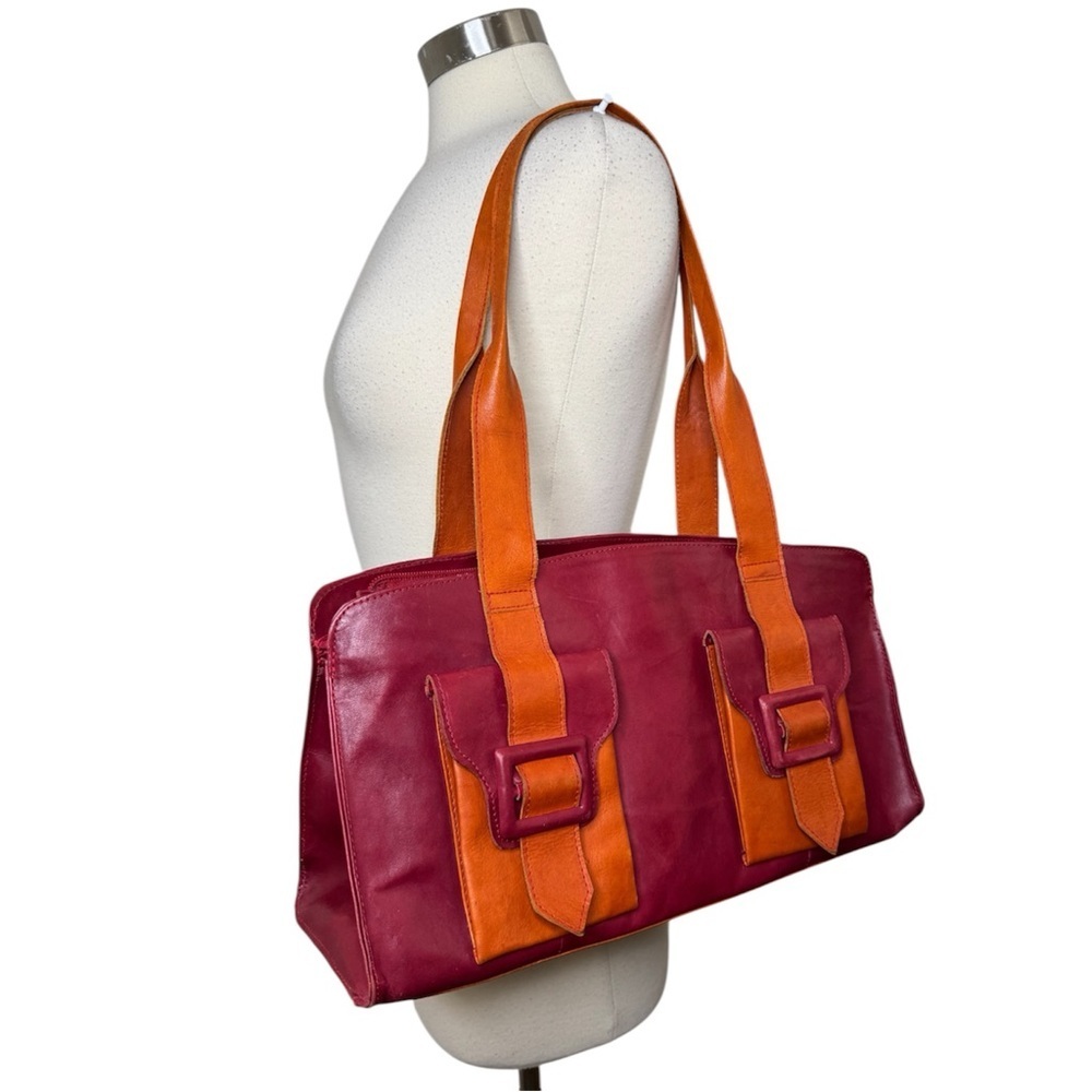 Leaders in Leather Vintage Leather Tote Bag